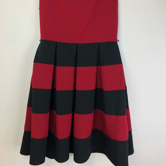 Tiana B. Burgundy and Black Dress. Size 12. - Picture 3 of 8